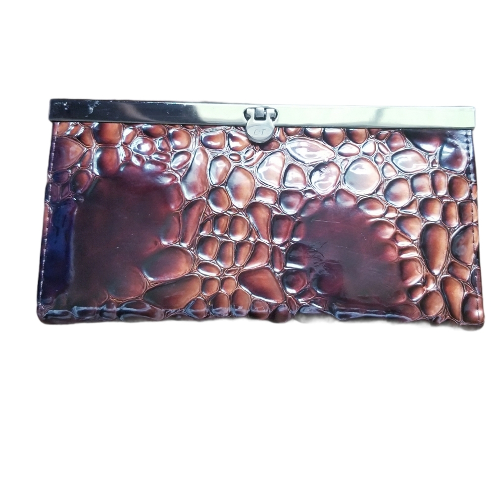 Faux Alligator Print Wallet
